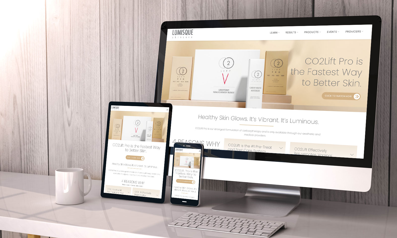 Lumisque Website Design